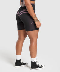 Apex Lift Seamless Shorts - Darkest Purple/Sour Pink