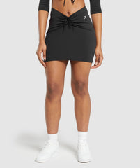Ruche Skirt - Black
