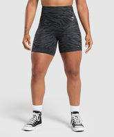 Reps Power Tight Shorts - Onyx Grey Print