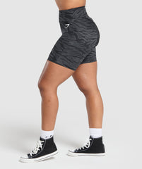 Reps Power Tight Shorts - Onyx Grey Print