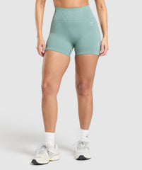 Corset Seamless Shorts - Celeste Blue
