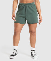 Lifting Graphic Shorts - Slate Teal