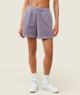 everywear Relaxed Sweat Shorts - Fog Purple