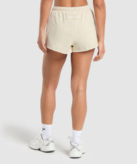 Fleece Shorts - Ecru White