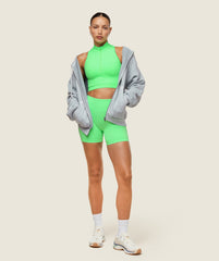 everywear Seamless Cycling Shorts - Radiant Green