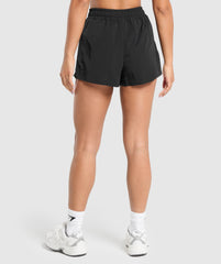 Buckle Waisted Shorts - Black
