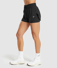 Running 2 In 1 Shorts - Black