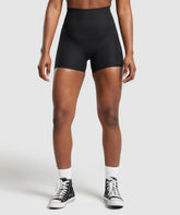 Ribbed Shorts - Black