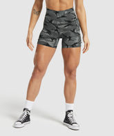 Legacy Printed Shorts - Pitch Grey
