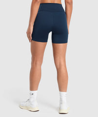 Everyday Front V Waistband Shorts - Navy