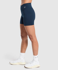 Everyday Front V Waistband Shorts - Navy