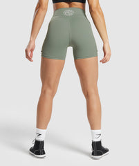 Legacy Logo Tight Shorts - Unit Green