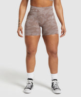 Adapt Camo Seamless Shorts - Mocha Mauve/Stone Pink
