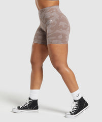 Adapt Camo Seamless Shorts - Mocha Mauve/Stone Pink