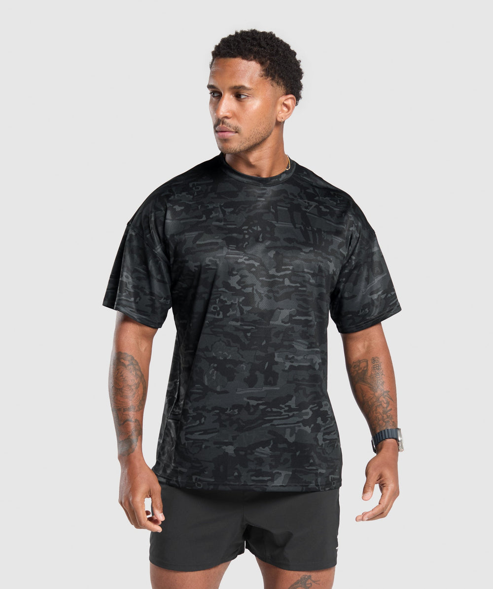 Oversized Performance T-Shirt - Obsidian Black