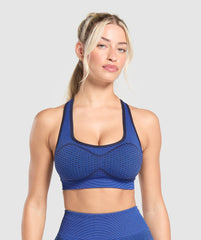 Sport Seamless Sports Bra - Force Blue/Pastel Blue