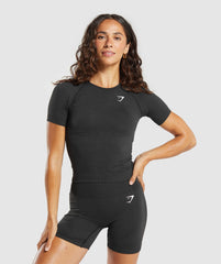Vital Tight T-Shirt - Black Marl