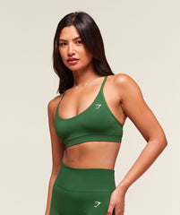 Everyday Seamless Racerback Sports Bra - Athletic Green