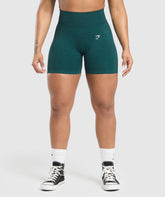 Lift Seamless Shorts - Functional Teal/Black Marl