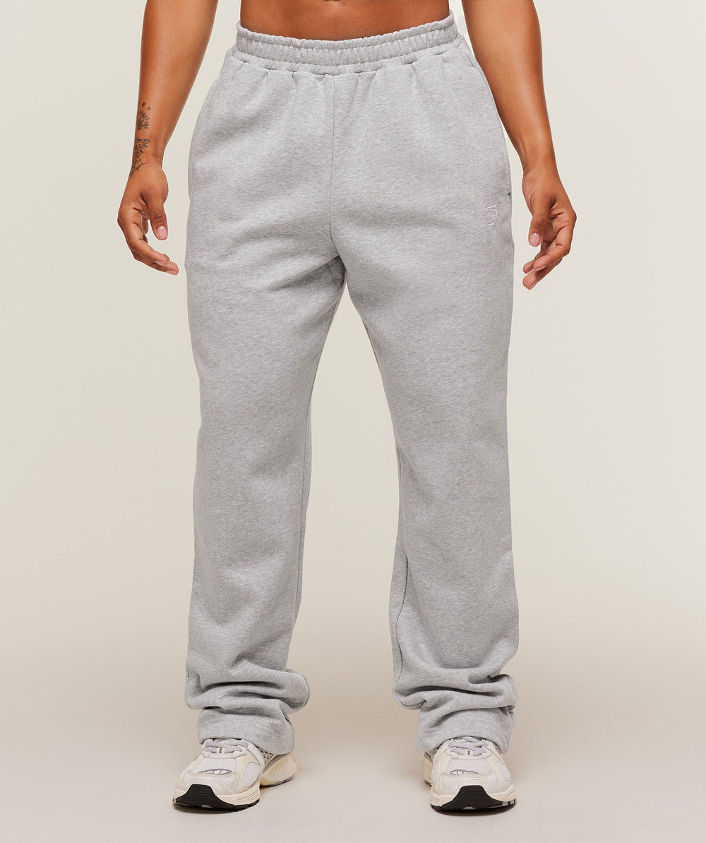 Training Fleece Straight Leg Short Pant - Light Grey Core Marl
