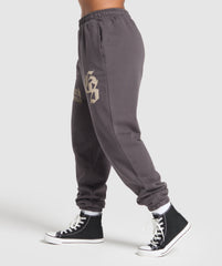 Lifting Essentials Oversized Joggers - Greyed Purple