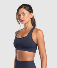 Sport Seamless Sports Bra - Heavy Blue/Iron Blue