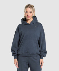 Rest Day Sweats Hoodie - Indigo Blue Marl