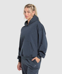 Rest Day Sweats Hoodie - Indigo Blue Marl