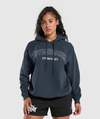 Strength Department Oversized Hoodie - Heavy Blue
