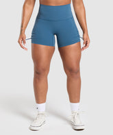 Legacy Logo Tight Shorts - Success Blue
