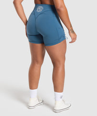 Legacy Logo Tight Shorts - Success Blue