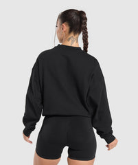 Lifting Essentials Oversized Sweatshirt - Black