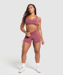 Legacy Logo Tight Shorts - Washed Berry Pink