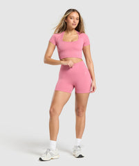 Corset Seamless Shorts - Sunset Pink
