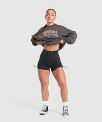 Lifting Essentials Oversized Sweatshirt - Greyed Purple