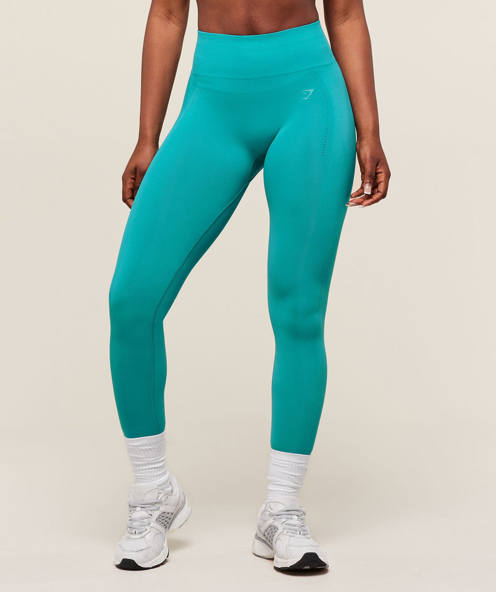 Energised Seamless Leggings - Jewel Teal
