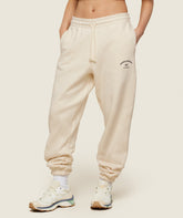 Phys Ed Graphic Sweatpants - Ecru White/Archive Brown