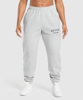 Bulking Season Brushed Joggers - Light Grey Marl