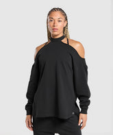 Superset Longline Sweatshirt - Black