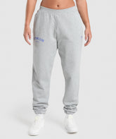 Lifting Club Oversized Joggers - Light Grey Core Marl