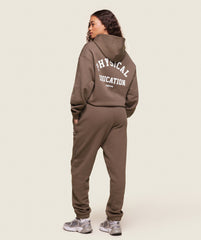 Phys Ed Logo Hoodie - Penny Brown