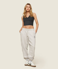 Phys Ed Logo Sweatpants - Light Grey Marl