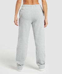 Lifting Straight Leg Joggers - Light Grey Core Marl