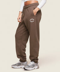Phys Ed Logo Sweatpants - Penny Brown