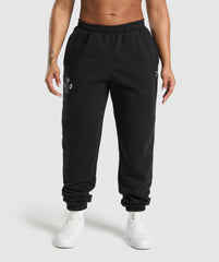 Graphic Reaper Oversized Joggers - Black