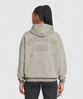 GSLC Graphic Oversized Hoodie - Linen Brown