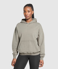 GSLC Graphic Oversized Hoodie - Linen Brown