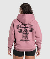 Gritty Muscle Mommy Graphic Hoodie - Calm Pink