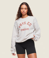 Phys Ed Crew Neck Sweatshirt - Light Grey Core Marl