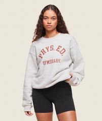 Phys Ed Crew Neck Sweatshirt - Light Grey Core Marl